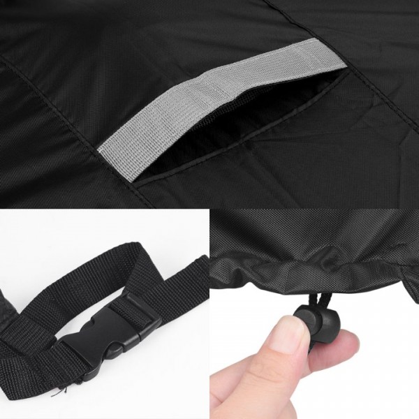 SIMPHAUS Outdoor Furniture Covers Waterproof Table Covers for Garden Furniture Windproof Anti-UV Heavy Duty Oxford Fabric Square Garden Cover 80x80x80cm (Black )